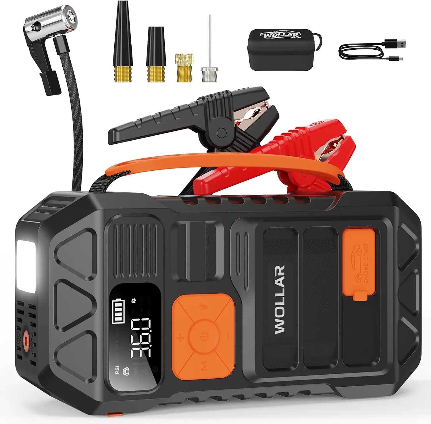 Portable Jump Starter - 3000A Peak Jump Starter mit Luftkompressor