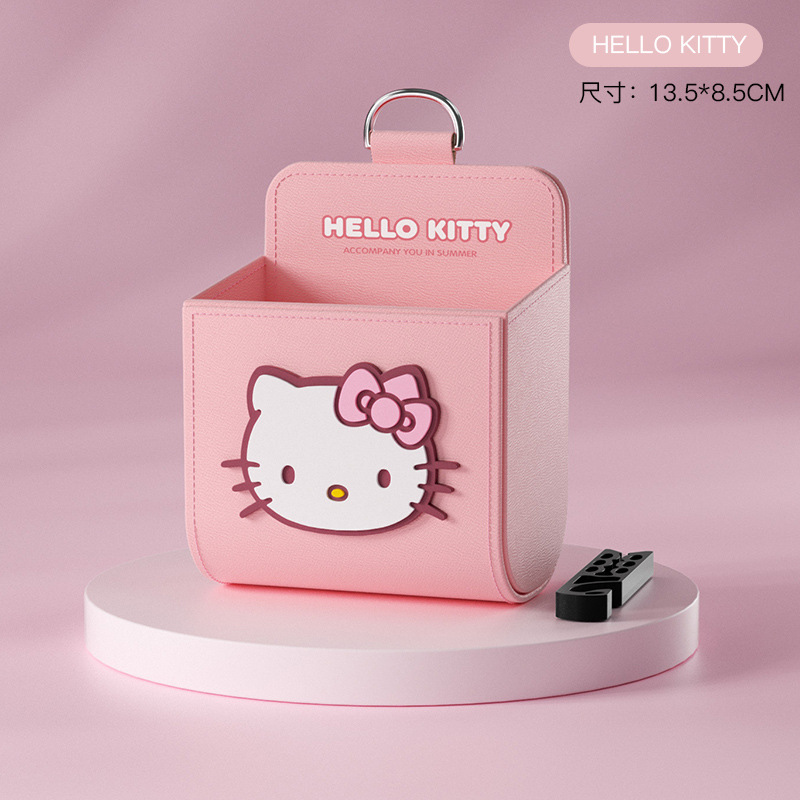 Car Accessories Hanging - Sanrio Kuromi Hello Kitty Auto-Klimaanlagen-Lüftungsbox, Aufbewahrungstasche,