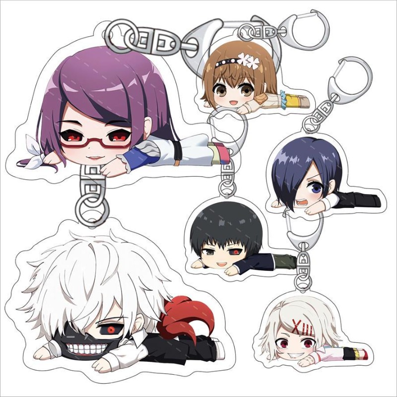 Car Accessories In Tokyo - Beliebte Anime-Charaktere Tokyo Ghoul Acryl-Autoschlüsselanhänger Zubehör