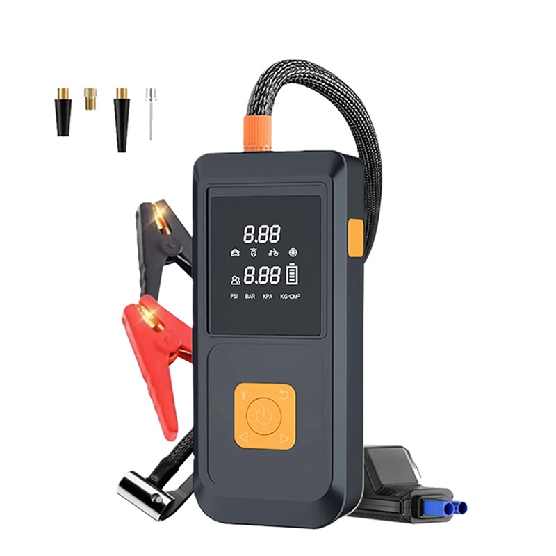 Portable Jump Starter - Tragbarer Starthilfe mit Luftpumpe Autobatterie-Booster-Netzteil mit