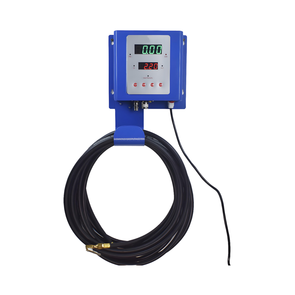Car Portable Tire Inflator - Tragbares Digitales Reifenfüllsystem Wandmontierte Auto-Luftreifenpumpe Tankstellen-Metallwerkzeug