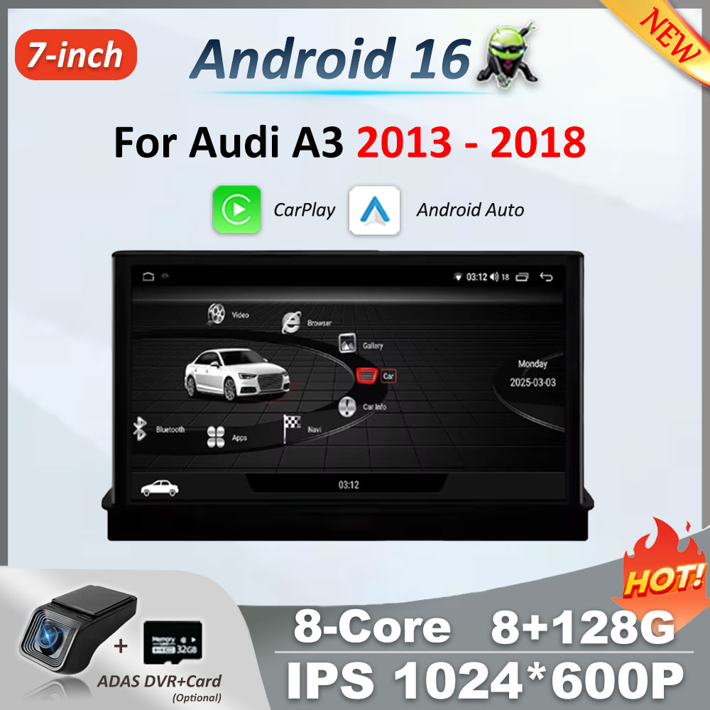 Car Accessories In India - Android 16 Touchscreen 7 Zoll für