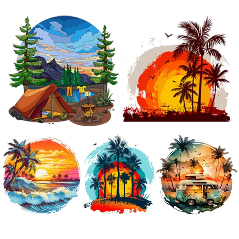 Car Accessories On Amazon - Autoaufkleber COutdoor Camping Sonnenaufgang Sonnenuntergang Landschaft