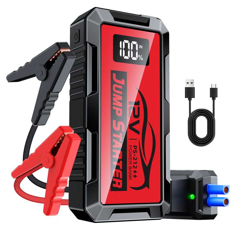 Portable Jump Starter - 8000A Auto-Starthilfegerät, 12V Starthilfepack (für alle