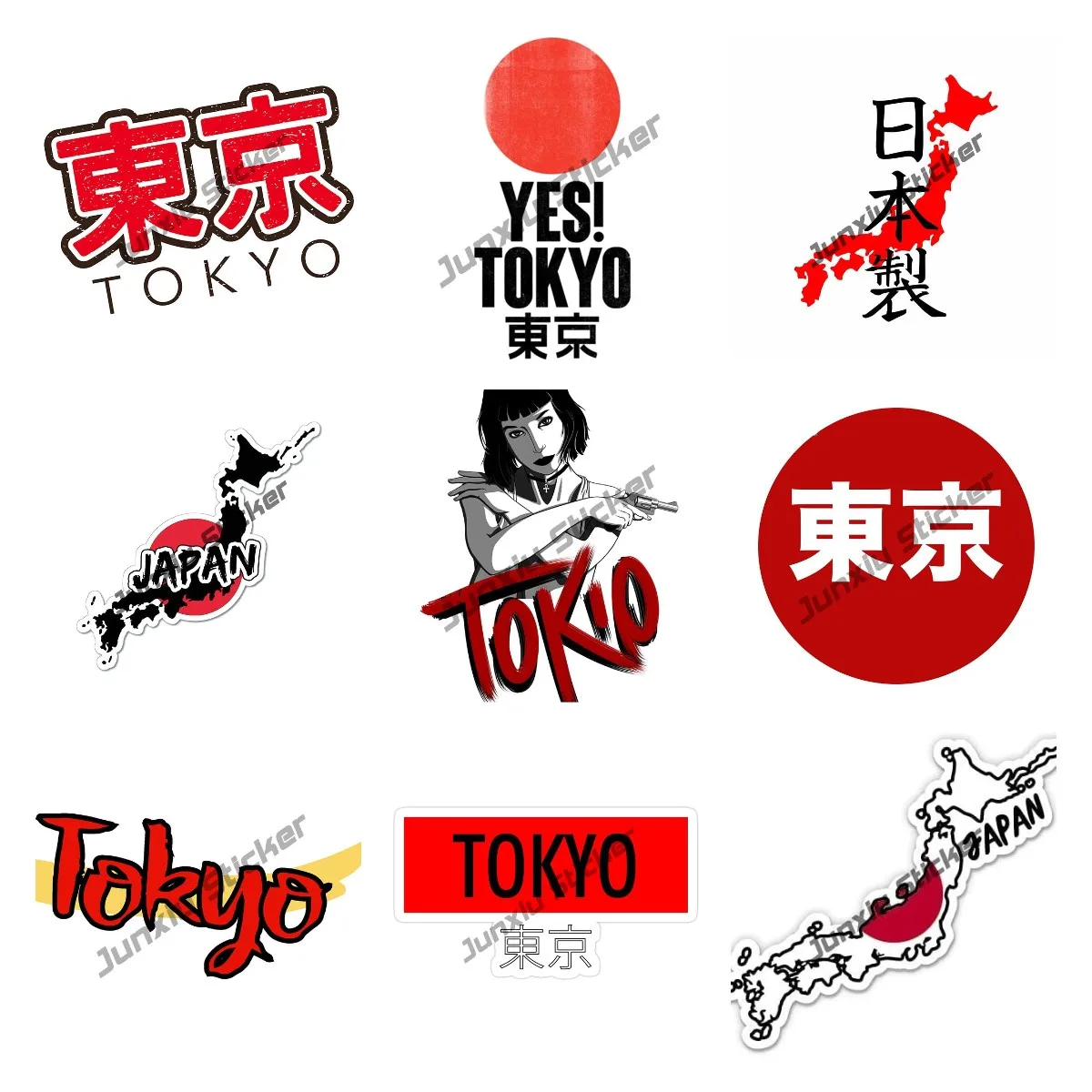 Car Accessories In Tokyo - Kreative Auto Aufkleber Made In Japan