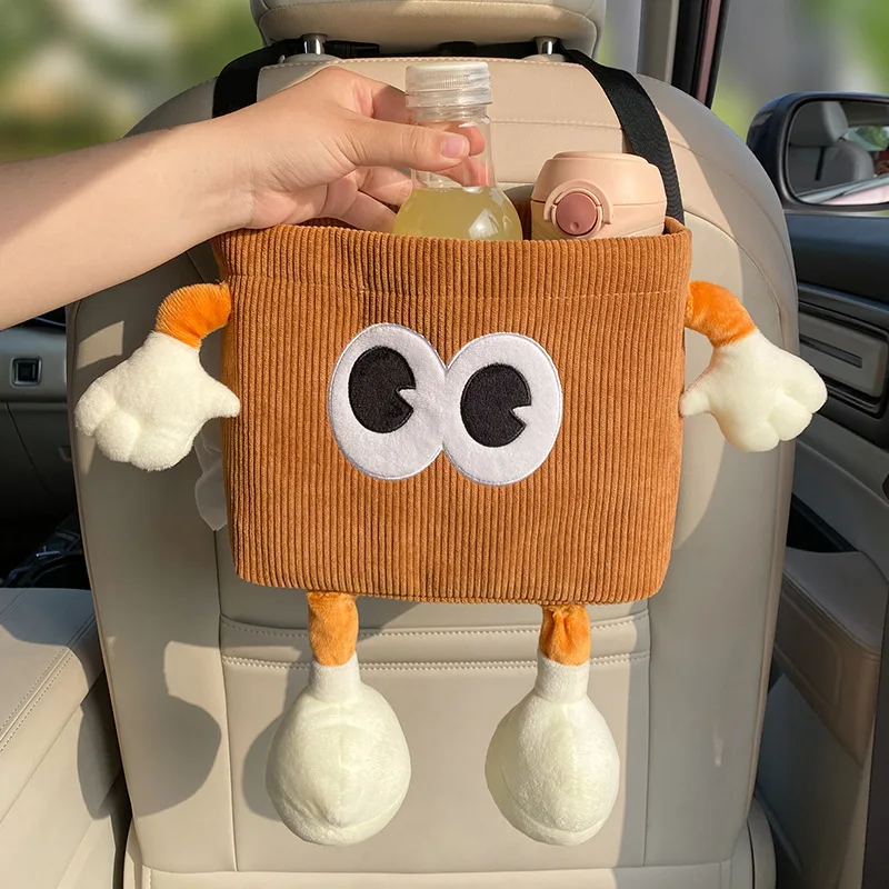 Car Accessories Hanging - Auto Mülleimer Bin Cartoon Auge Regenschirm