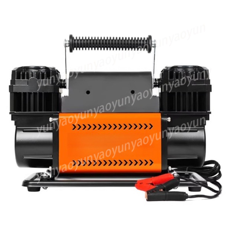 Car Portable Tire Inflator - Hochleistungs-Doppelzylinder-Autoreifenfüller Tragbarer Luftkompressor Notfallzubehör