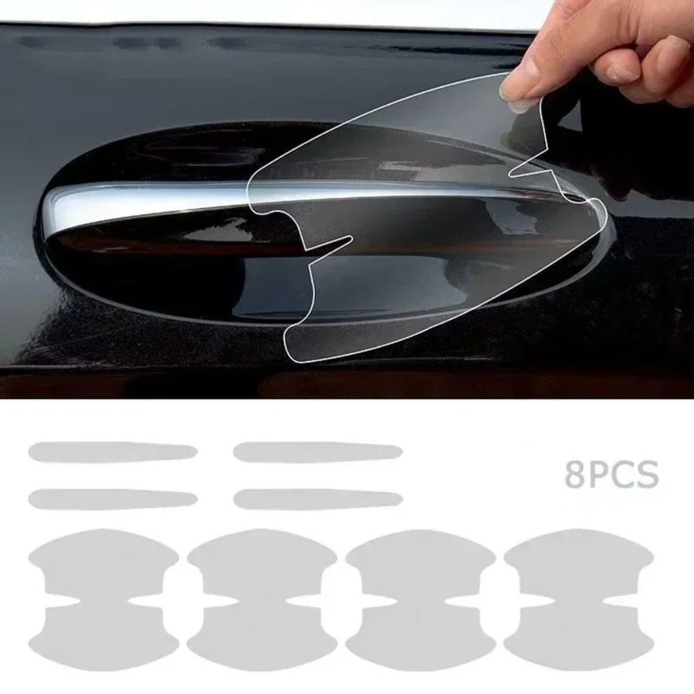 Car Accessories On Amazon - 8-teiliger TPU-Autotürgriff-Schutzaufkleber, Transparente Kratzschutzfolie für Türgriffe,