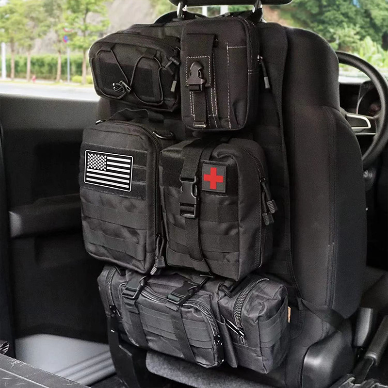 Car Accessories Hanging - Auto-Rücksitz-Hängetasche, Taktischer Zubehör-Organizer, Selbstfahrer-Jagd-Outdoor-Aufbewahrungstasche, Klassifizierte Aufbewahrungstasche