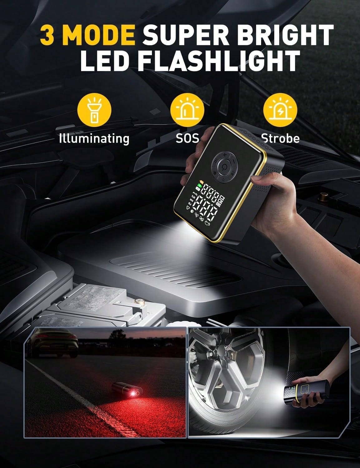 Tragbarer Reifenfüller, Blitzs – Car Portable Tire Inflator Bewertung und Preis