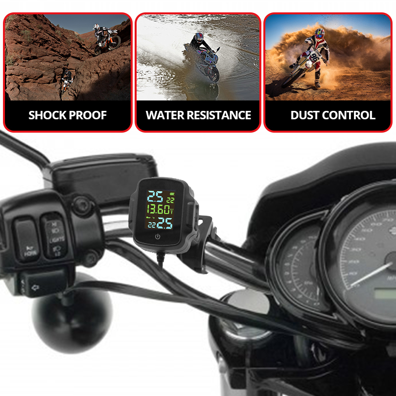Motorrad TPMS USB Ausgang mit  – Tire Pressure Monitor Bewertung und Preis