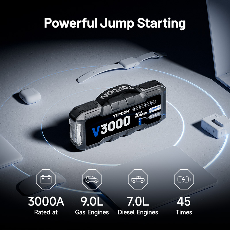 TOPDON V3000 3000A PD60W Bidir – Portable Jump Starter Bewertung und Preis