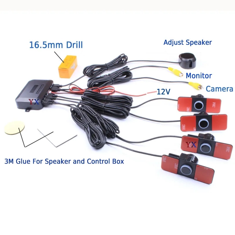Auto-Sensor-Kit 16,5MM Parktro – Car Accessories In India Bewertung und Preis