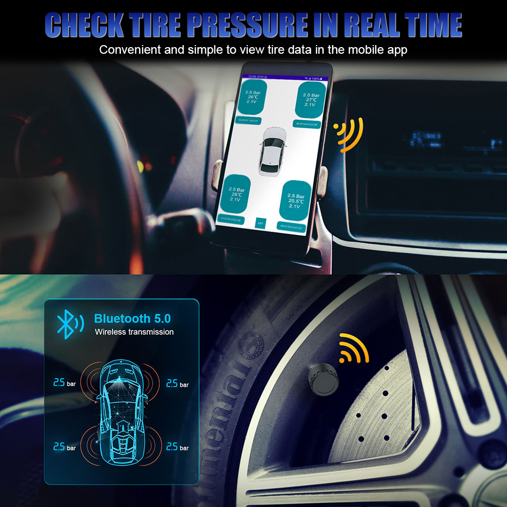 Bluetooth 5,0 Sensoren Motorra – Tire Pressure Monitor Bewertung und Preis