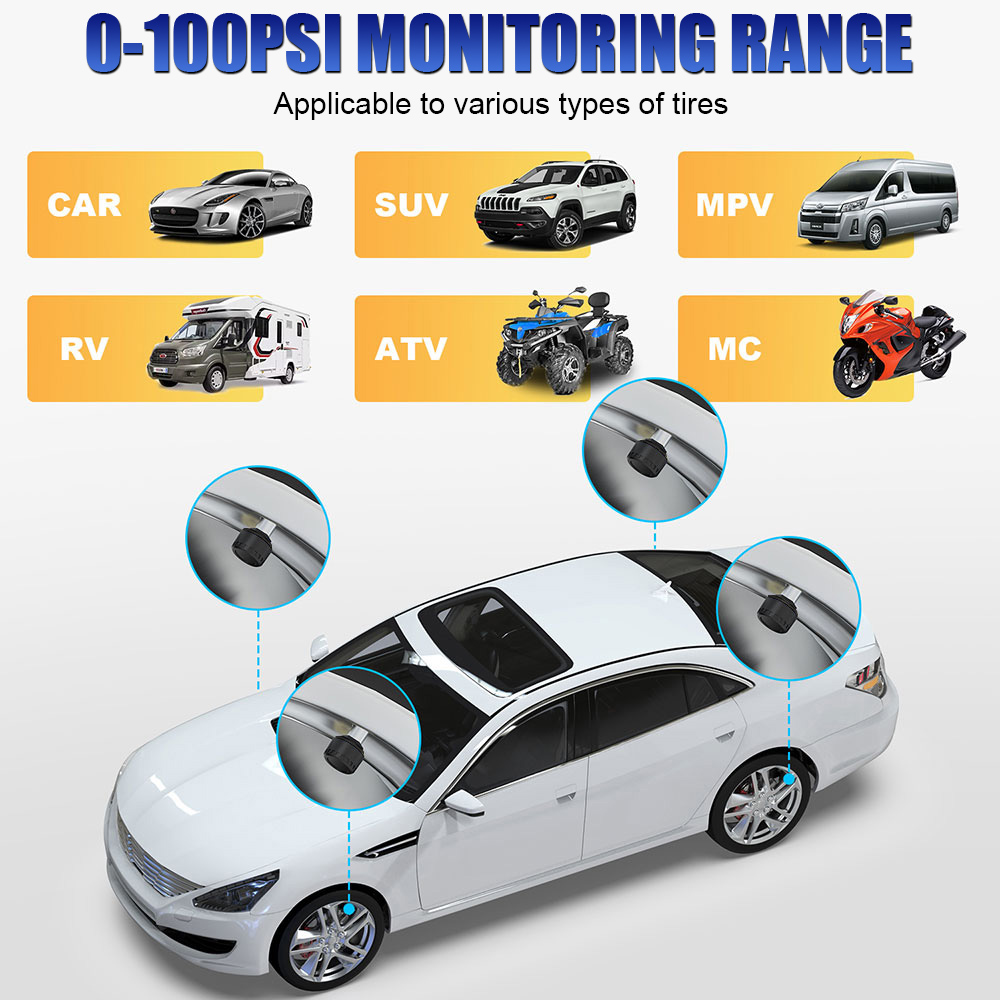 Bluetooth 5,0 Sensoren Motorra – Tire Pressure Monitor Bewertung und Preis